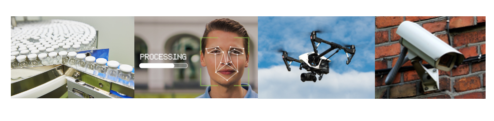 Applications industrielles vision par ordinateur : chaîne de production, reconnaissance faciale, drones, caméras